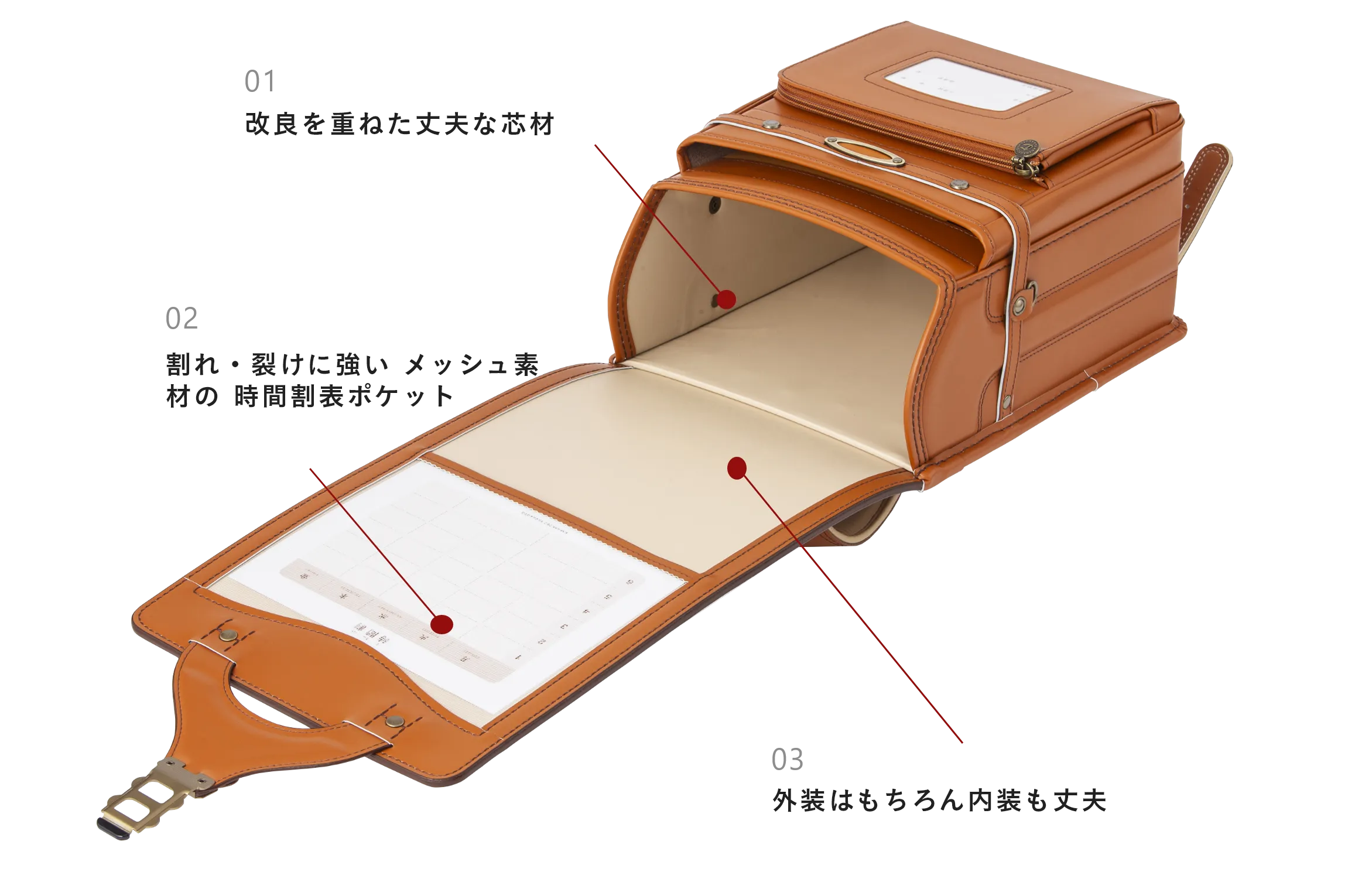 6年間使える丈夫なつくり