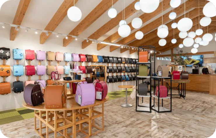 色とりどりのランドセルからゆったり選び放題