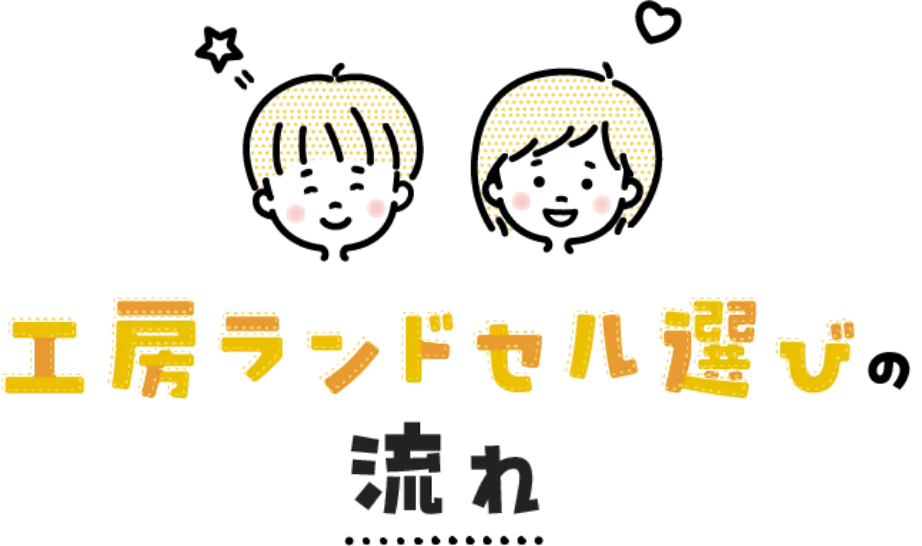 工房ランドセル選びの流れ