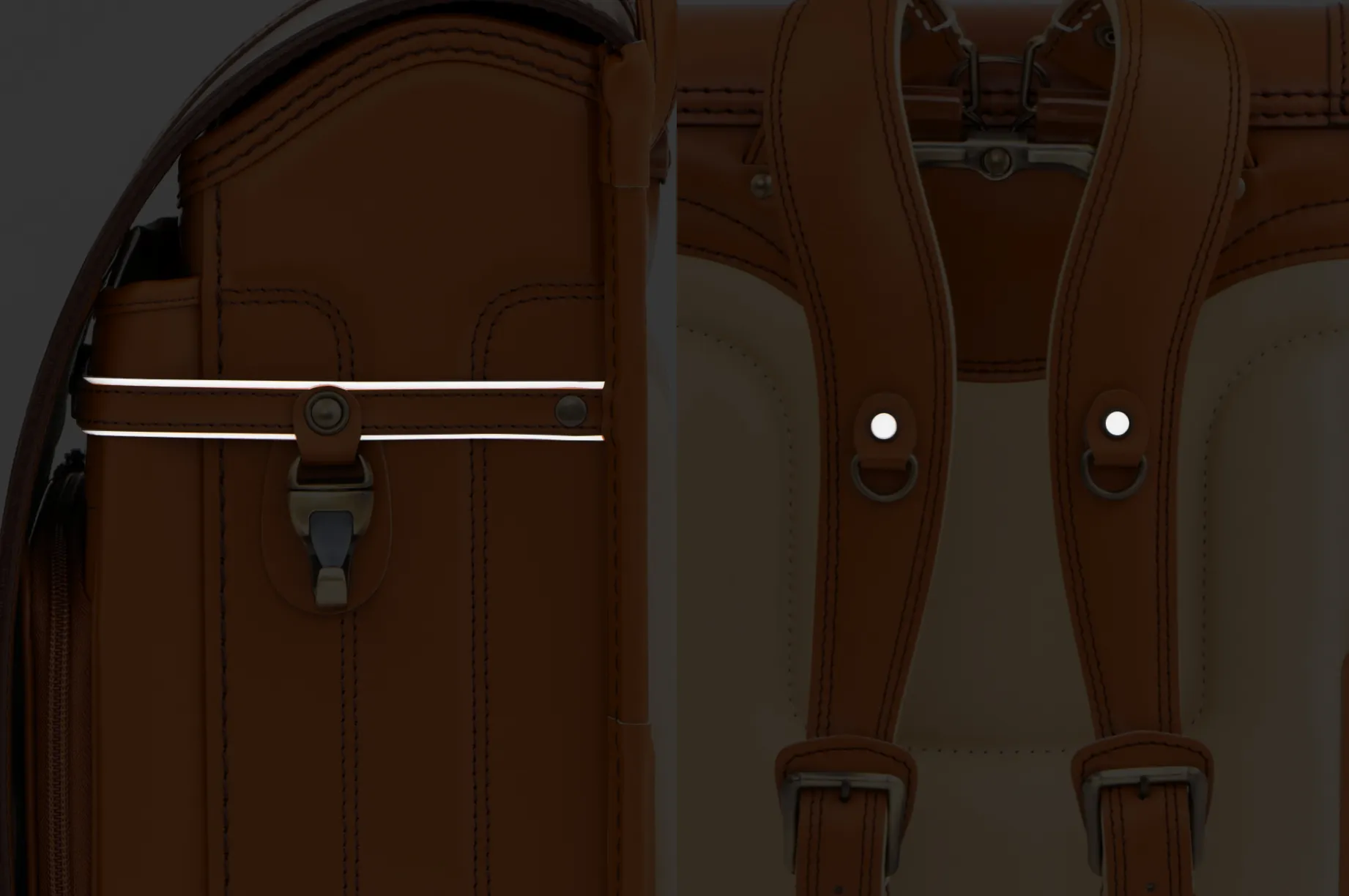 反射テープと反射材で雨の日や日没後も安心