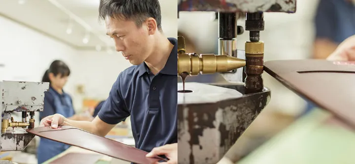 コバ塗りの工程