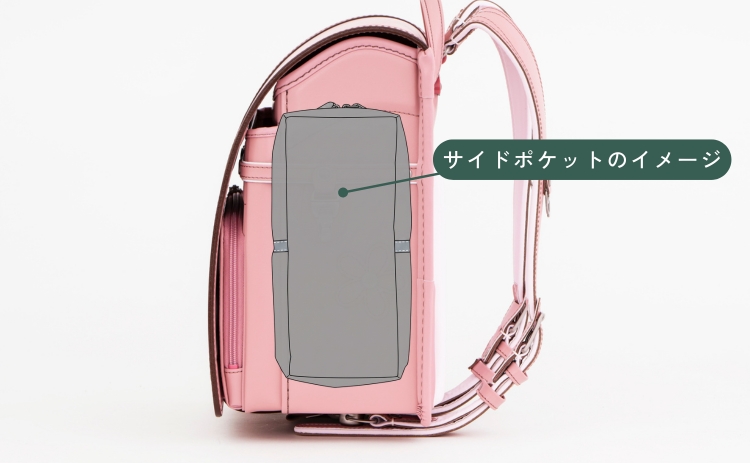 ランドセルのサイドポケットのイメージ