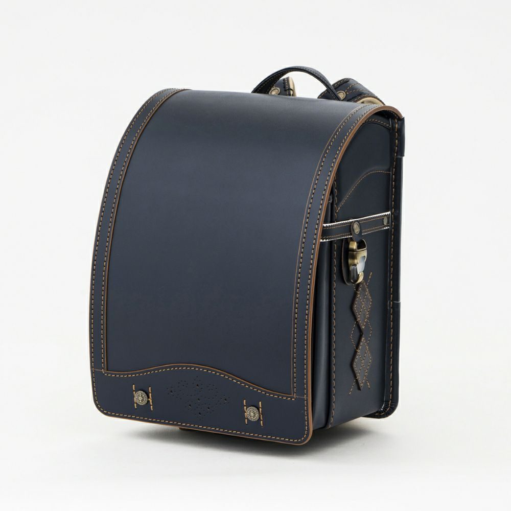 ランドセル　オックスフォード　紺×ウォルナット