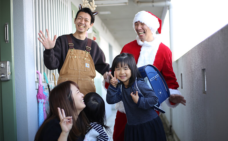 サンタクロースとお子さま