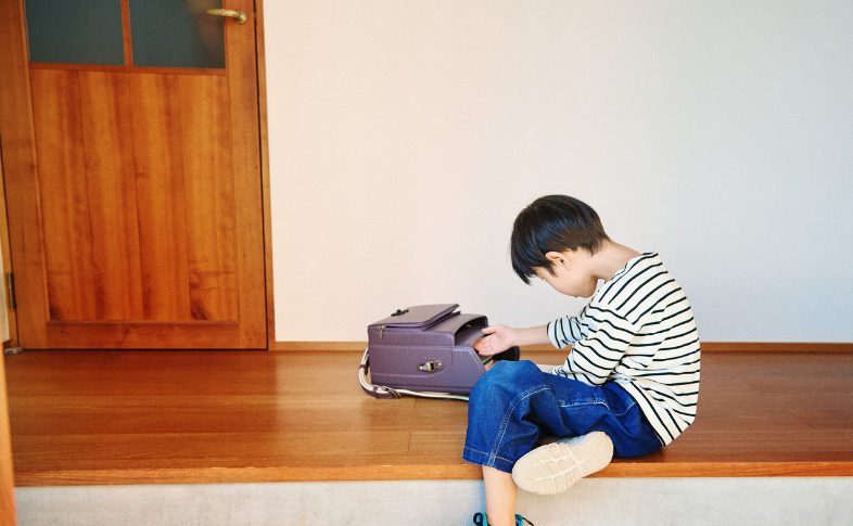 男の子 玄関