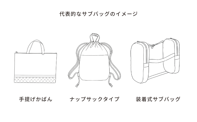 サブバッグの代表例