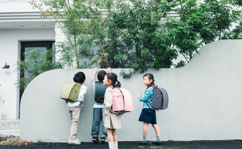 子どもたちとランドセル